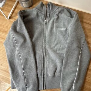 Gray Zip-Up Jacket